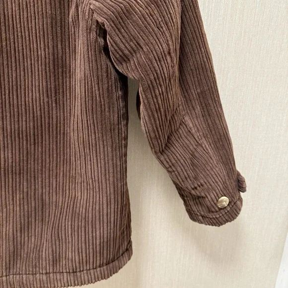 Hanna Andersson Brown Corduroy Toggle Close Coat 130 Sz 8 Kids - Picture 9 of 9